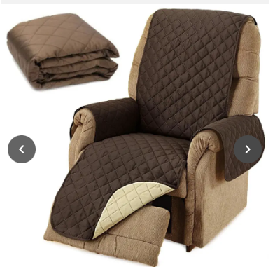 Capa de sofá reversível branca e marrom – Estilo, proteção e conforto em um só produto