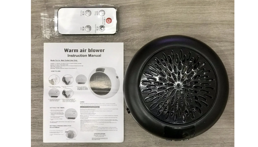 🔥🏠 Aquecedor portátil de cerâmica de 900 W com temporizador programável – Compacto, silencioso e eficiente em termos de energia Reforma residencial