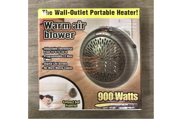 🔥🏠 Aquecedor portátil de cerâmica de 900 W com temporizador programável – Compacto, silencioso e eficiente em termos de energia Reforma residencial